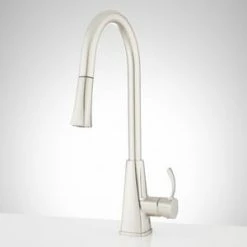 Brand new ❤️ Signature Hardware Rhine Pull Down Kitchen Faucet in Brushed Nickel ✨