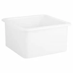 Hot Sale 😀 Signature Hardware Derin 18-1/8 x 18-1/8 in. Undermount Fireclay Bar Sink in White ⭐