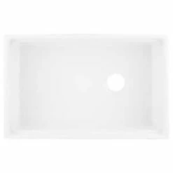 Cheap ⌛ Signature Hardware Brumfield 30 x 18-7/8 in. Fireclay Single Bowl Farmhouse Kitchen Sink in White 👍 -Bathroom Hardware Sale Query 134