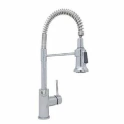 Budget 🎉 Signature Hardware Presidio Single Handle Pull Out Kitchen Faucet in Polished Chrome 👏