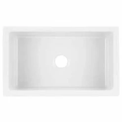 Buy 🛒 Signature Hardware Mitzy 30-1/8 x 18-1/8 in. Fireclay Single Bowl Farmhouse Kitchen Sink in White 👏 -Bathroom Hardware Sale Query 166