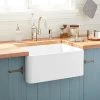 Cheapest 😀 Signature Hardware Reinhard 24 x 18-1/2 in. Fireclay Single Bowl Farmhouse Kitchen Sink in White 🥰