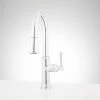 New ⌛ Signature Hardware Beasley Single Handle Pull Out Kitchen Faucet in Chrome 👏