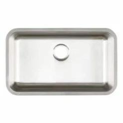 Best Sale 👍 Signature Hardware Calverton 29-3/4 x 18 in. Stainless Steel Single Bowl Undermount Kitchen Sink with Sound Dampening in Brushed Stainless Steel 🌟 -Bathroom Hardware Sale Query 23