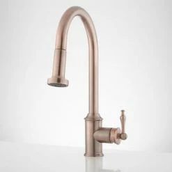 Top 10 ❤️ Signature Hardware Southgate Single Handle Pull Down Kitchen Faucet in Antique Copper 💯
