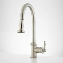 Cheap 👍 Signature Hardware Southgate Single Handle Pull Down Kitchen Faucet in Brushed Nickel 🌟