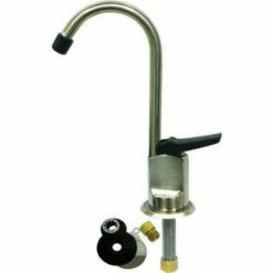 Flash Sale ❤️ Signature Hardware Decorative 1 Hole Deck Mount Cold Beverage Faucet with Single Lever Handle in Brushed Nickel 👍