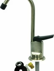 Best Sale 🧨 Signature Hardware Decorative 1 Hole Deck Mount Cold Beverage Faucet with Single Lever Handle in Oil Rubbed Bronze 👏