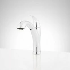 Buy 😍 Signature Hardware Cypress Single Handle Pull Out Kitchen Faucet in Polished Chrome 🎉