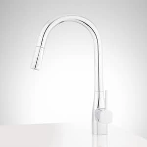 Flash Sale β Signature Hardware Carin Single Handle Pull Down Kitchen Faucet in Chrome π― 2 Flash Sale β Signature Hardware Carin Single Handle Pull Down Kitchen Faucet in Chrome π― - Image 2
