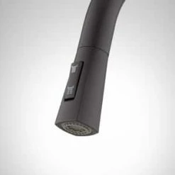 Coupon 🥰 Signature Hardware Carin Single Handle Pull Down Kitchen Faucet in Matte Black 🛒 -Bathroom Hardware Sale Query 321