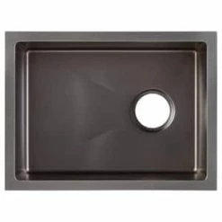 New ✔️ Signature Hardware Atlas 15 x 20 in. Undermount Stainless Steel Bar Sink in Gunmetal Black 🔥 -Bathroom Hardware Sale Query 348
