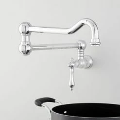 Top 10 🔥 Signature Hardware Amberley Single Handle Lever Handle Pot Filler in Polished Chrome 🔔