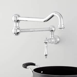 Top 10 🔥 Signature Hardware Amberley Single Handle Lever Handle Pot Filler in Polished Chrome 🔔 2 Top 10 🔥 Signature Hardware Amberley Single Handle Lever Handle Pot Filler in Polished Chrome 🔔 - Image 2
