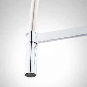 Brand new ❤️ Signature Hardware Ocala Single Handle Kitchen Faucet with Pull Down Spring Spout in Polished Chrome 🔥 2 Brand new ❤️ Signature Hardware Ocala Single Handle Kitchen Faucet with Pull Down Spring Spout in Polished Chrome 🔥 - Image 2