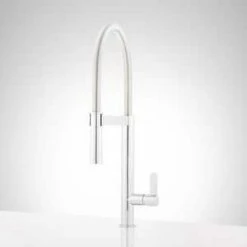 Brand new ❤️ Signature Hardware Ocala Single Handle Kitchen Faucet with Pull Down Spring Spout in Polished Chrome 🔥 8 Brand new ❤️ Signature Hardware Ocala Single Handle Kitchen Faucet with Pull Down Spring Spout in Polished Chrome 🔥 -Bathroom Hardware Sale Query 396