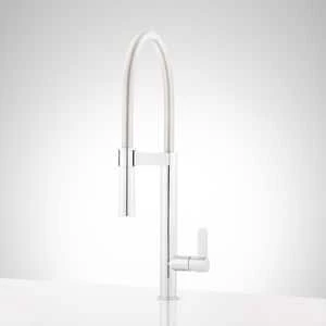Brand new ❤️ Signature Hardware Ocala Single Handle Kitchen Faucet with Pull Down Spring Spout in Polished Chrome 🔥 4 Brand new ❤️ Signature Hardware Ocala Single Handle Kitchen Faucet with Pull Down Spring Spout in Polished Chrome 🔥 - Image 4