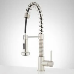 Top 10 😍 Signature Hardware Cumberland Pull Down Kitchen Faucet in Brushed Nickel 😍