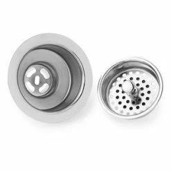 Best Sale 🧨 Signature Hardware 3-1/2 in. Brass Basket Strainer in Chrome 🛒