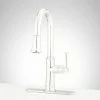 Cheap ✨ Signature Hardware Beasley Single Handle Pull Down Kitchen Faucet in Polished Nickel 🤩