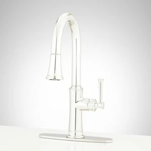 Cheap β¨ Signature Hardware Beasley Single Handle Pull Down Kitchen Faucet in Polished Nickel π€© 1 Cheap β¨ Signature Hardware Beasley Single Handle Pull Down Kitchen Faucet in Polished Nickel π€©