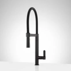 Cheapest π Signature Hardware Single Handle Kitchen Faucet in Matte Black π