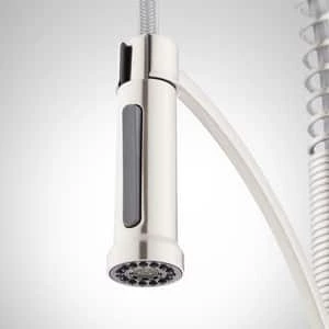 Wholesale ⌛ Signature Hardware Atria Single Handle Kitchen Faucet with Pull Down Spring Spout in Polished Chrome ✔️ 3 Wholesale ⌛ Signature Hardware Atria Single Handle Kitchen Faucet with Pull Down Spring Spout in Polished Chrome ✔️ - Image 3