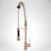 Wholesale ✔️ Signature Hardware Asaro Single Handle Pull Down Kitchen Faucet in Antique Copper 😀