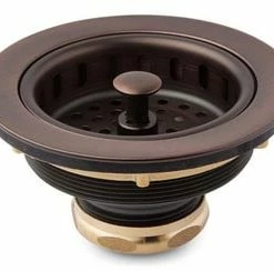 Buy 👍 Signature Hardware 3-1/2 in. Brass Basket Strainer in Oil Rubbed Bronze 🎁