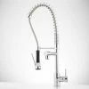 Best Pirce ⌛ Signature Hardware Levi Three Handle Pull Down Kitchen Faucet in Polished Chrome 😀