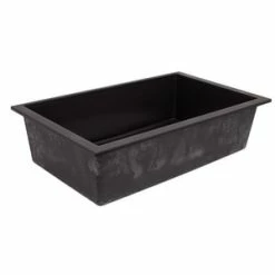 Wholesale 🥰 Signature Hardware Holcomb 29-7/8 x 17-3/4 in. No Hole Composite Single Bowl Undermount Kitchen Sink in Black 😍