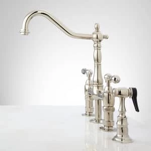 Coupon π Signature Hardware Bellevue Two Handle Bridge Kitchen Faucet in Polished Nickel π 2 Coupon π Signature Hardware Bellevue Two Handle Bridge Kitchen Faucet in Polished Nickel π - Image 2