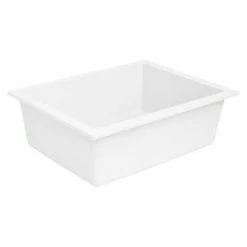 Wholesale 🤩 Signature Hardware Holcomb 23-5/8 x 17-7/8 in. No Hole Composite Single Bowl Undermount Kitchen Sink in Cloud White 👏