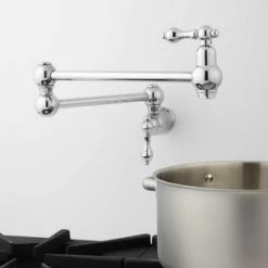 Top 10 👍 Signature Hardware Vivian Two Handle Lever Pot Filler in Polished Chrome 🔔