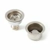 Best Pirce 🥰 Signature Hardware 3-1/4 in. Brass Basket Strainer in Brushed Nickel ❤️
