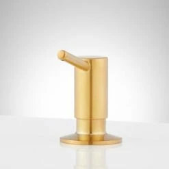Budget ⌛ Signature Hardware Soap or Lotion Dispenser in Brushed Gold 👏