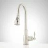 Deals ✔️ Signature Hardware Baron Pull Down Kitchen Faucet in Brushed Nickel 🤩