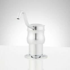 Coupon 🌟 Signature Hardware 12-1/2 in. Brass Soap Dispenser in Polished Chrome 🤩