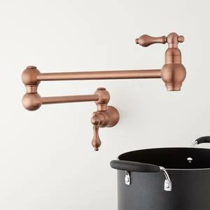 Outlet π Signature Hardware Vivan Two Handle Lever Pot Filler in Antique Copper βοΈ 3 Outlet π Signature Hardware Vivan Two Handle Lever Pot Filler in Antique Copper βοΈ - Image 3