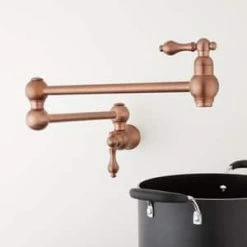 Outlet π Signature Hardware Vivan Two Handle Lever Pot Filler in Antique Copper βοΈ 7 Outlet π Signature Hardware Vivan Two Handle Lever Pot Filler in Antique Copper βοΈ -Bathroom Hardware Sale Query 660