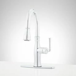 Best reviews of 🧨 Signature Hardware Williston Single Handle Pull Down Kitchen Faucet in Chrome 💯