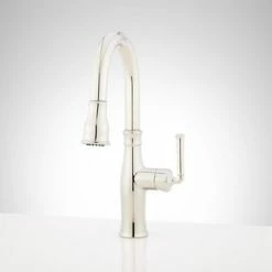 Best reviews of 👏 Signature Hardware Williston Single Handle Pull Down Kitchen Faucet in Polished Nickel 🎉