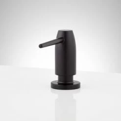Discount 🎁 Signature Hardware Contemporary Soap or Lotion Dispenser in Matte Black 🌟