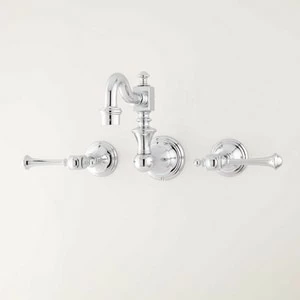 Best Sale π Signature Hardware Vintage Two Handle Kitchen Faucet in Chrome π 1 Best Sale π Signature Hardware Vintage Two Handle Kitchen Faucet in Chrome π