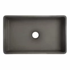 Best reviews of 😀 Signature Hardware Baylor 32-3/4 x 20 in. Fireclay Single Bowl Farmhouse Kitchen Sink in Smoke Grey 😉 -Bathroom Hardware Sale Query 817