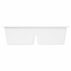 Top 10 🎁 Signature Hardware Algren 33 in. x 22 in. Granite 2 Bowl Undermount Kitchen Sink in White 🛒