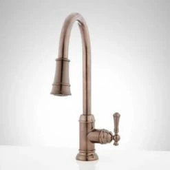 Promo 👏 Signature Hardware Amberley Pull Down Kitchen Faucet in Oil Rubbed Bronze 😍