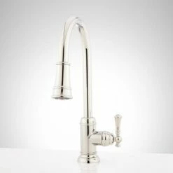 Wholesale 🧨 Signature Hardware Amberley Pull Down Kitchen Faucet in Polished Nickel 🥰