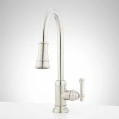 Buy 🛒 Signature Hardware Amberley Pull Down Kitchen Faucet in Stainless Steel 🌟