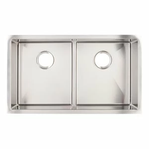 Best reviews of π― Signature Hardware Ortega 32 x 18-1/2 in. No-Hole Double Bowl Undermount Kitchen Sink in Stainless Steel with Nickel β¨ 1 Best reviews of π― Signature Hardware Ortega 32 x 18-1/2 in. No-Hole Double Bowl Undermount Kitchen Sink in Stainless Steel with Nickel β¨